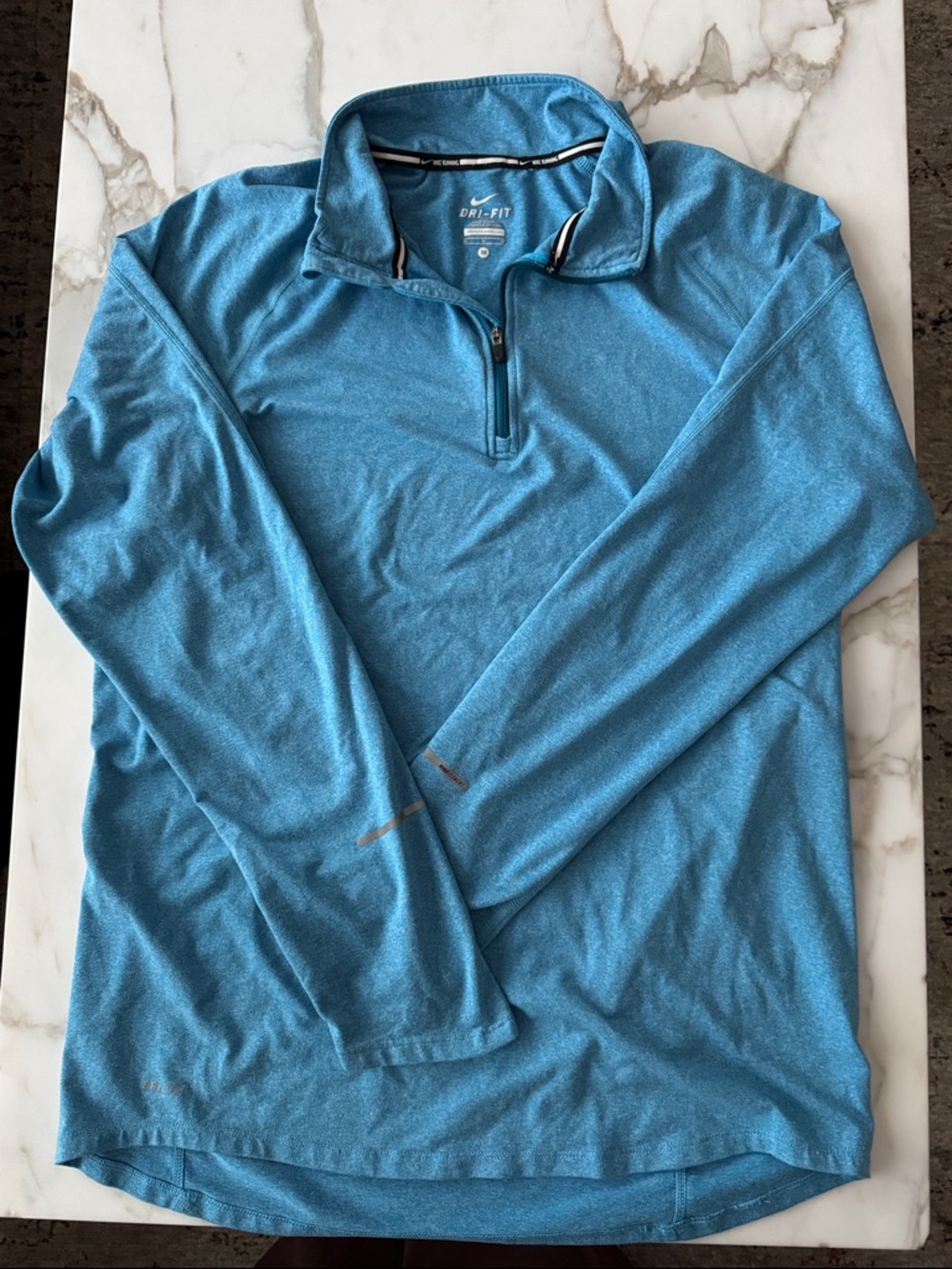 Nike Dri-FIT Blue Heather Running Top